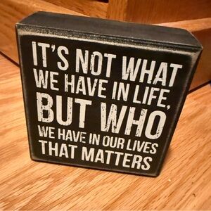 Inspirational Black and White Quote Block